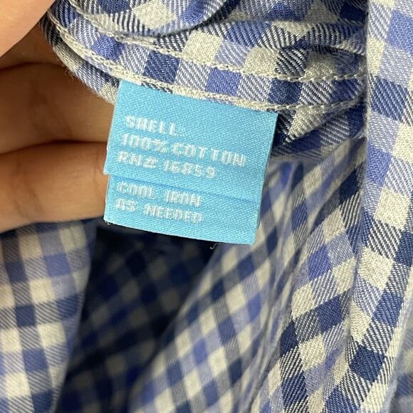 J McLaughlin Shirt Lot of 3 Mens Medium Check Plaid Button Up Cotton Flip Cuff - Picture 10 of 16